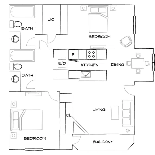 Capri - Las Vegas, NV - Furnished Diagram