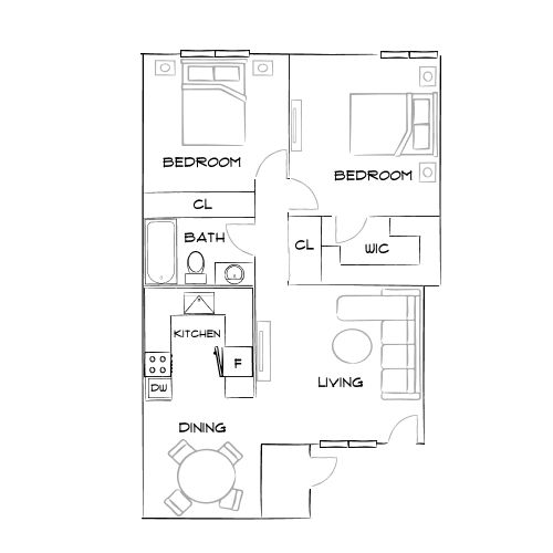 Park Apartments - Escondido, CA - Furnished Diagram