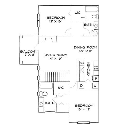 Preston Reserve Apartments - Cary, NC - Diagram