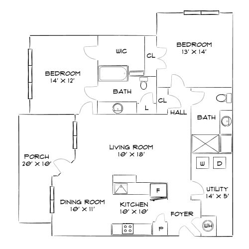 Villages at Raleigh Beach - Raleigh, NC - Diagram