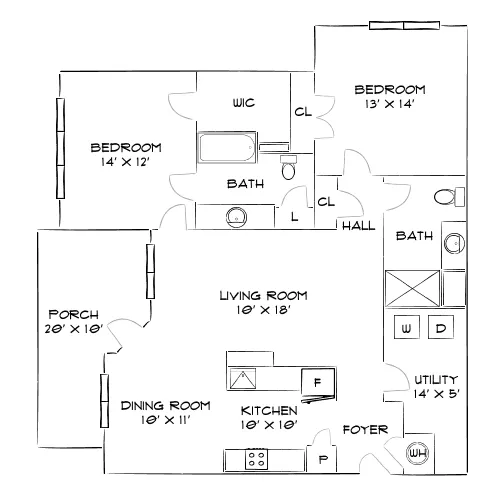 Villages at Raleigh Beach - Raleigh, NC - Diagram