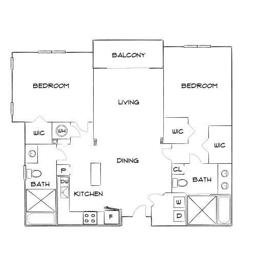 Design 2B floor plan
