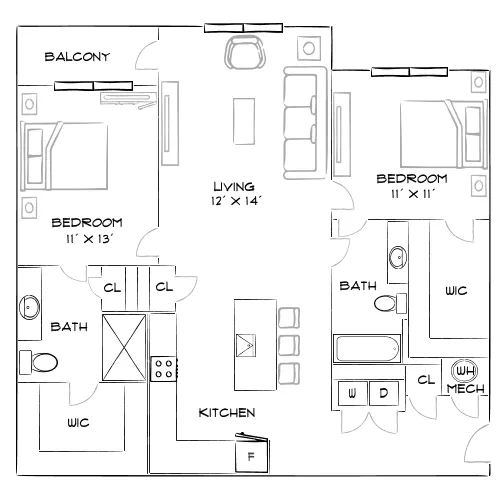 Pine and Parker - Parker, CO - Diagram