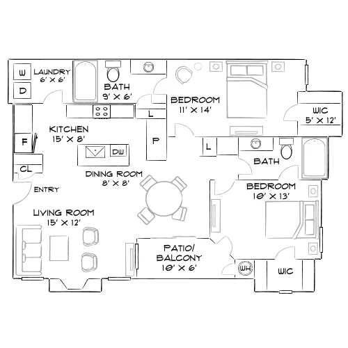 Solitude at Centennial - Las Vegas, NV - Furnished Diagram