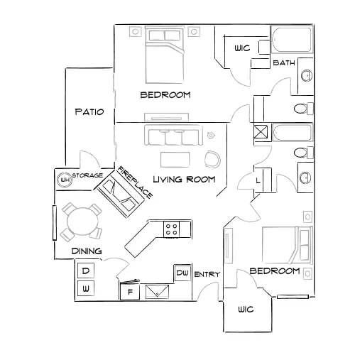 Element Apartment Homes - Las Vegas, NV - Furnished Diagram