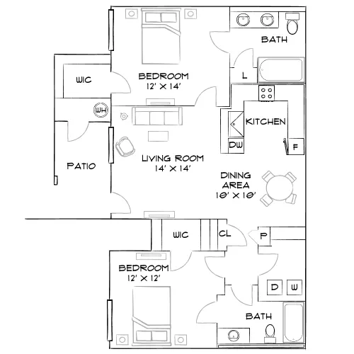 Union - Las Vegas, NV - Furnished Diagram