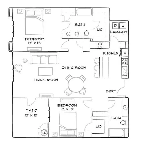 Vue at Centennial - Las Vegas, NV - Furnished Diagram