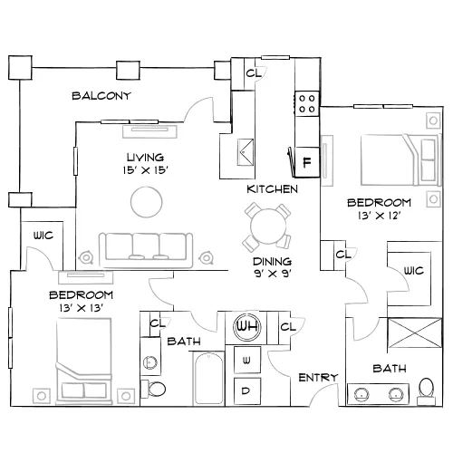 The Pearl Of Viera - Melbourne, FL - Furnished Diagram