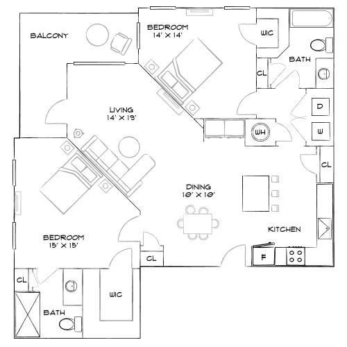 Venue at Lakewood Ranch - Bradenton, FL - Furnished Diagram