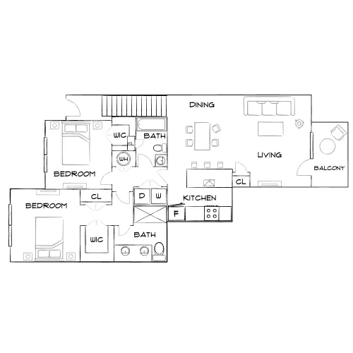 Horizon at Wiregrass Ranch - Wesley Chapel, FL - Furnished Diagram