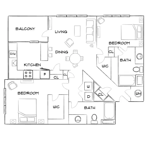 Overton Rise - Atlanta, GA - Furnished Diagram