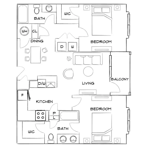 Botanic at Ingleside - North Charleston, SC - Furnished Diagram