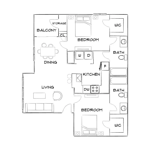 Anson at the Lakes - Charlotte, NC - Furnished Diagram