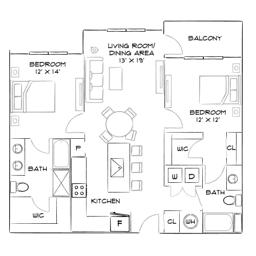 Cue - Jacksonville, FL - Furnished Diagram