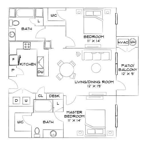 Citigate - Jacksonville, FL - Furnished Diagram