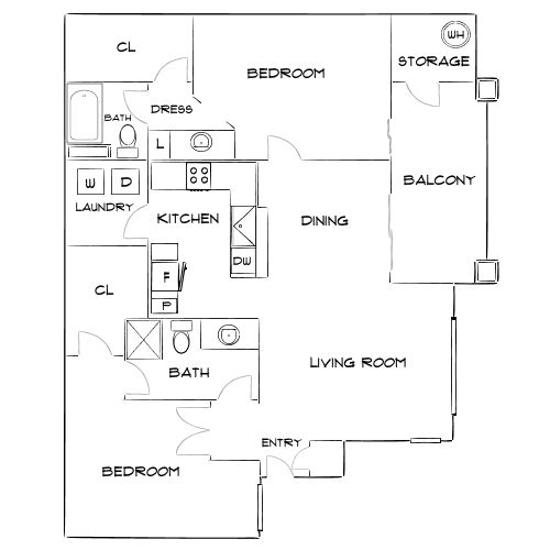 Sierra Foothills - Ahwatukee, AZ - Floor Plan Diagram