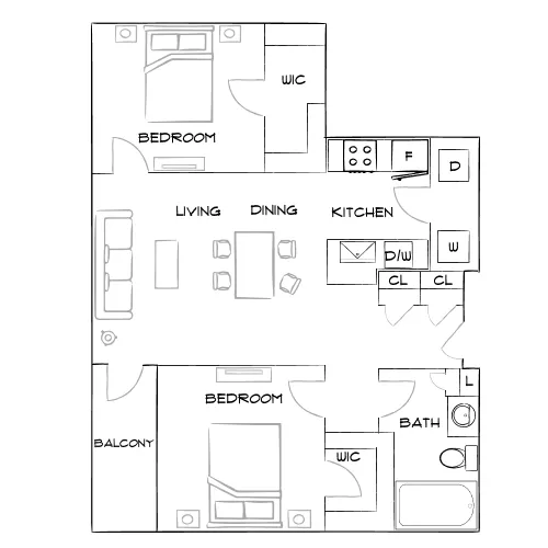 The Brooke - Atlanta, GA - Furnished Diagram