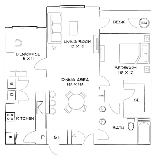 The Hartley - Atlanta, GA - Furnished Diagram