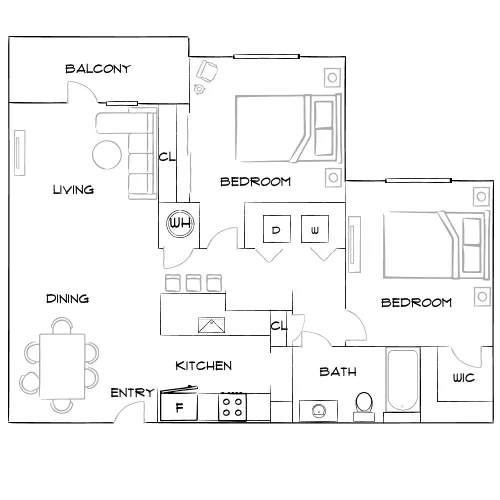 Citi Lakes - Orlando, FL - Furnished Diagram