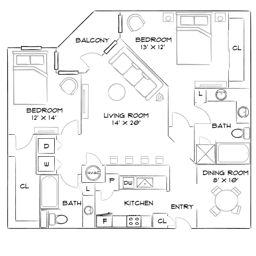 Farrington Midtown - Atlanta, GA - Furnished Diagram