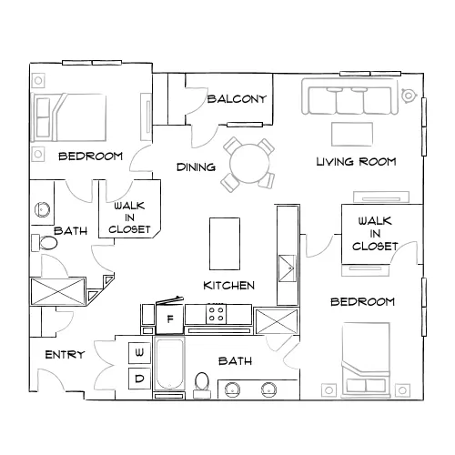 Covell on the Promenade - Westminster, CO - Furnished Diagram