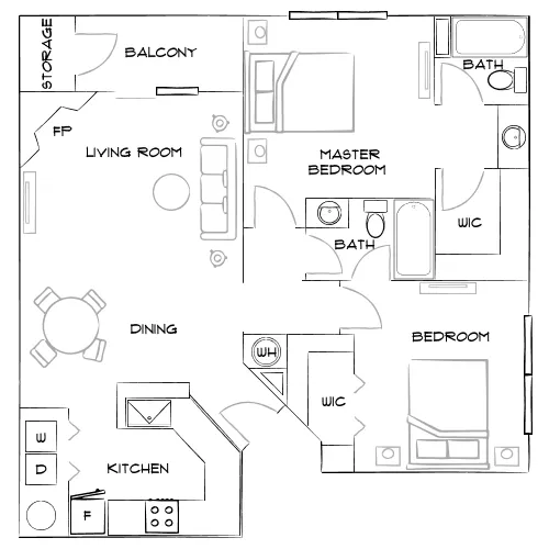 Bay Club - Jacksonville, FL - Furnished Diagram