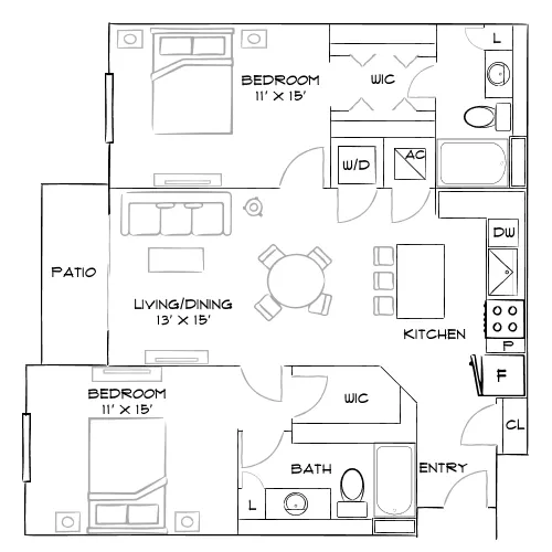 Oceanside Lantana - Lantana, FL - Furnished Diagram