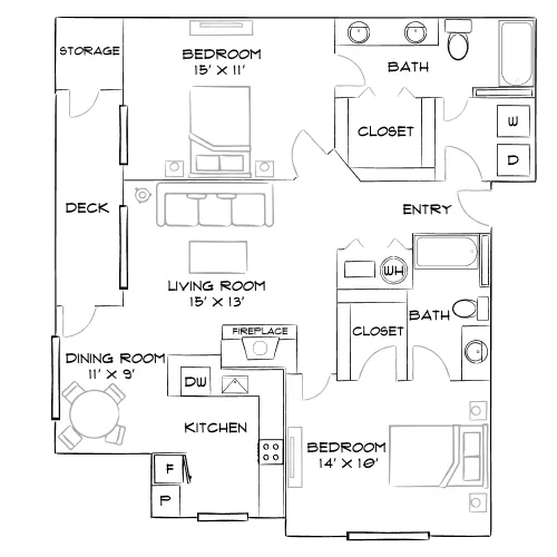 Oak Trail at Cherry Creek - Denver, CO - Furnished Diagram