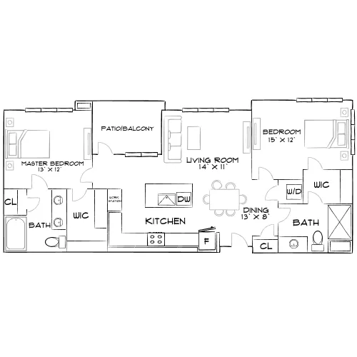 The Avalyn - Chula Vista, CA - Furnished Diagram