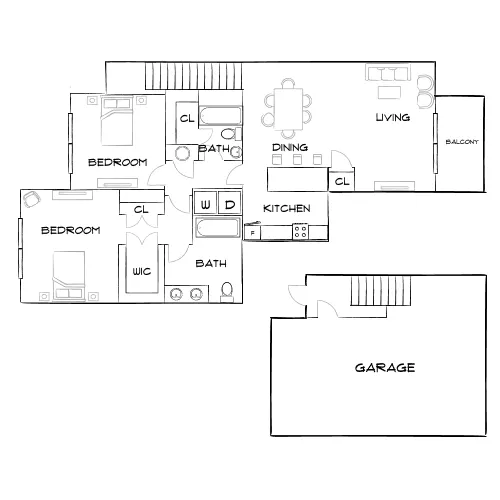 Horizon at Wiregrass Ranch - Wesley Chapel, FL - Furnished Diagram