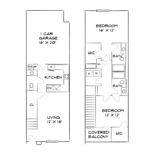 Design 2C Townhome floor plan
