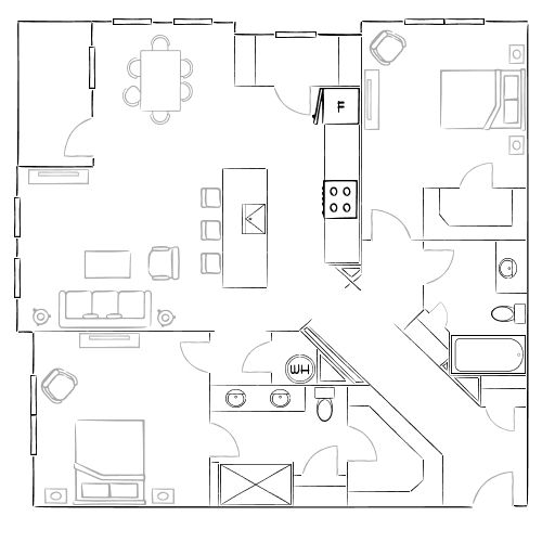 Lofts at Highlands - Longmont, CO - Furnished Diagram