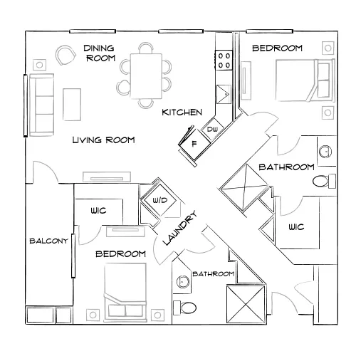 The Broadway - Oakland, CA - Furnished Diagram