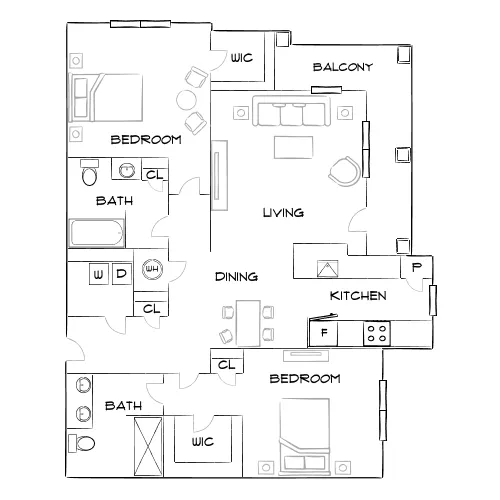 Forena Revelstoke - Fort Worth, TX - Furnished Diagram