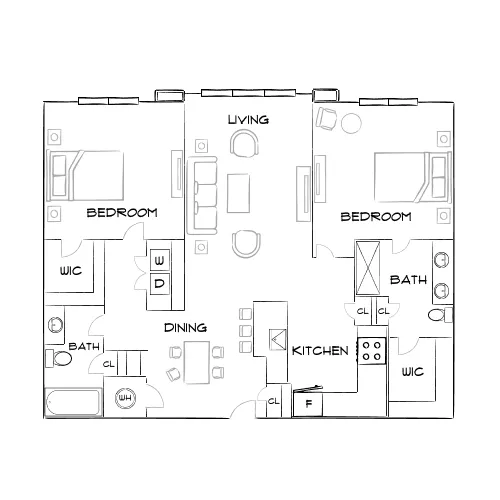 Solay Fort Worth - Fort Worth, TX - Furnished Diagram