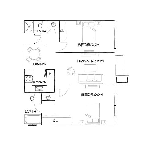 The Hills at Fashion Valley - San Diego, CA - Furnished Diagram