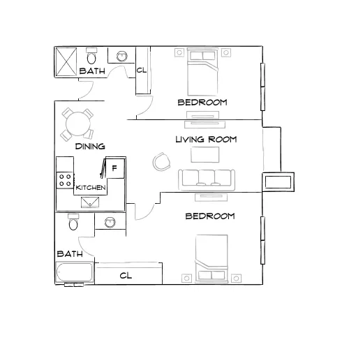 The Hills at Fashion Valley - San Diego, CA - Furnished Diagram
