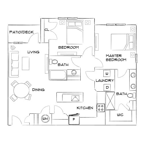 Brea Wendell Falls - Wendell, NC - Furnished Diagram
