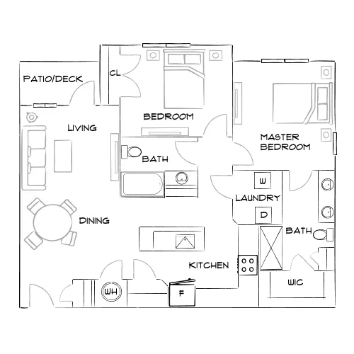Brea Wendell Falls - Wendell, NC - Furnished Diagram