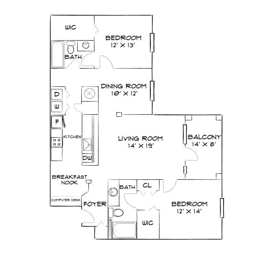Preston Reserve Apartments - Cary, NC - Diagram