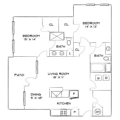 Crestview at Apex Apartments - Apex, NC - Diagram