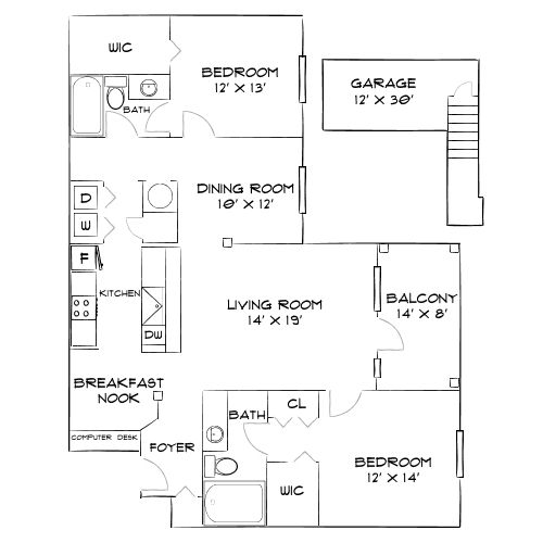Preston Reserve Apartments - Cary, NC - Diagram