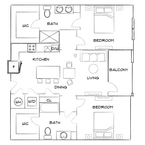 Emerson at Montford Park - Charlotte, NC - Furnished Diagram