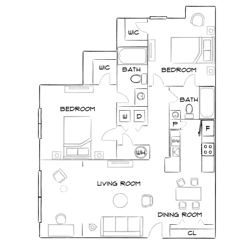 Sable Brookfield - Greenville, SC - Furnished Diagram