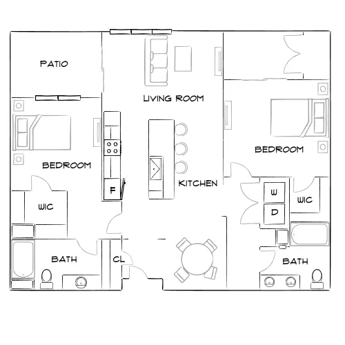 Vue at Centennial - Las Vegas, NV - Furnished Diagram