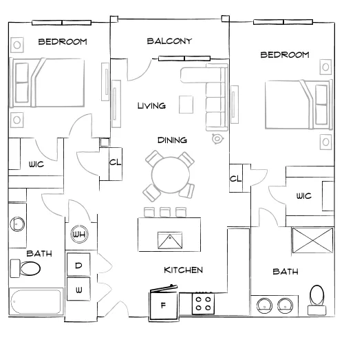 The Adeline - Maitland, FL - Furnished Diagram