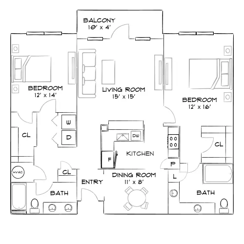 Farrington Midtown - Atlanta, GA - Furnished Diagram