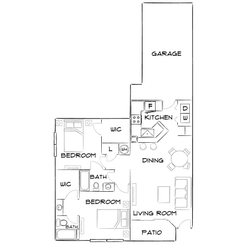 Bay Club - Jacksonville, FL - Furnished Diagram