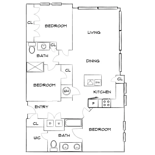 The Sawyer at One Bellevue Place - Nashville, TN - Diagram