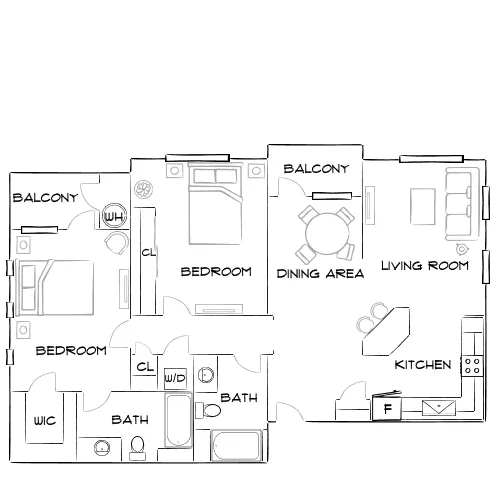 Mountain Gate - Las Vegas, NV - Furnished Diagram
